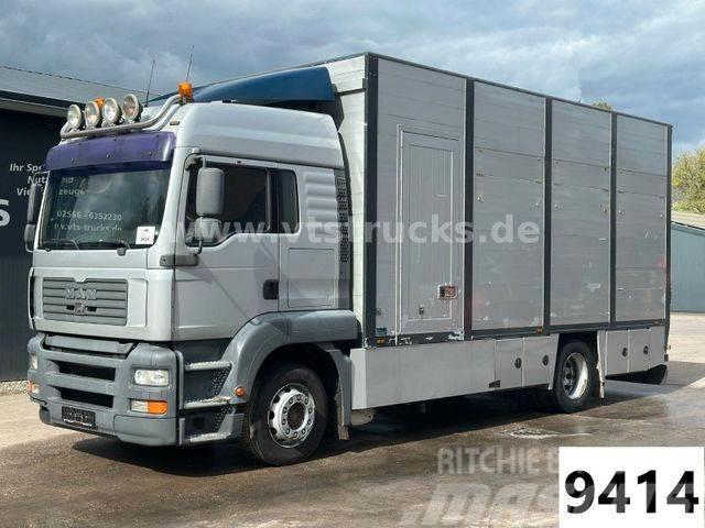 MAN TGA 18.390 4x2 1.Stock Cuppers Viehtransporter Állatszállító teherautók