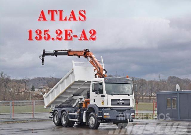 MAN TGA 26.350* ATLAS 135.2E-A2 + FUNK / 6x4*TOP 6x4 Billenő teherautók