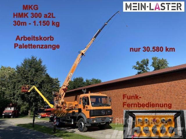 Mercedes-Benz 1824 MKG 300 30m 1.150 kg Funk Korb nur 30.584km Darus teherautók