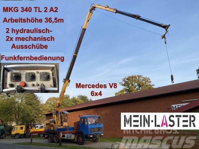 Mercedes-Benz 2622 V8 6x4 MKG 340 T2A2 36,5m Seilwinde Funk Darus teherautók
