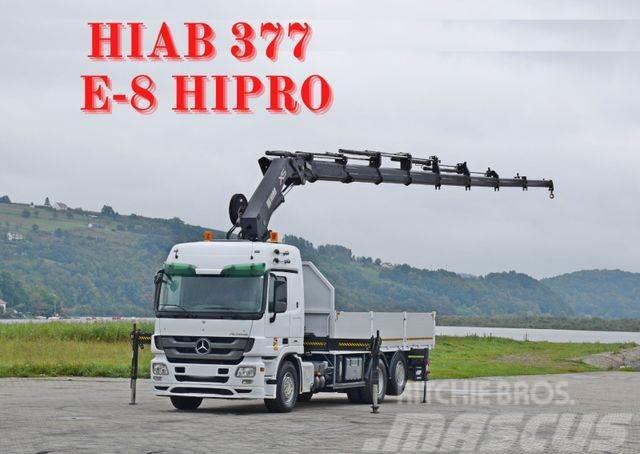 Mercedes-Benz ACTROS 2544 * HIAB 377 E - 8 HIPRO + FUNK* TOP Darus teherautók