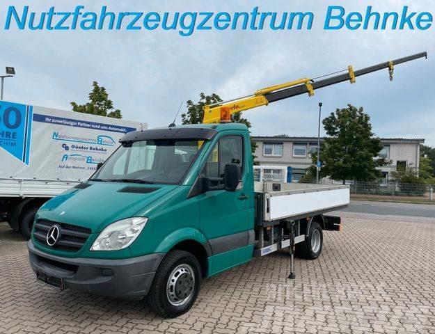 Mercedes-Benz Sprinter 519 CDI Pritsche / Hyva Kran 4,2m=600kg Darus teherautók