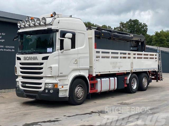 Scania R480 EU6 6x2 Retarder Lenk/Lift Hiab LK Platós / Ponyvás teherautók