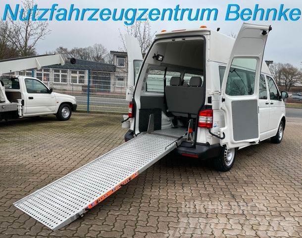 Volkswagen T5 Kombi/ 8 Sitze/ AC/ AMF Rollstuhlrampe Kistehergépjárművek