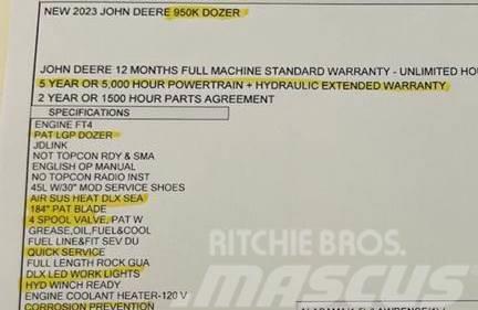 John Deere 950K LGP lánctalpas dózerek