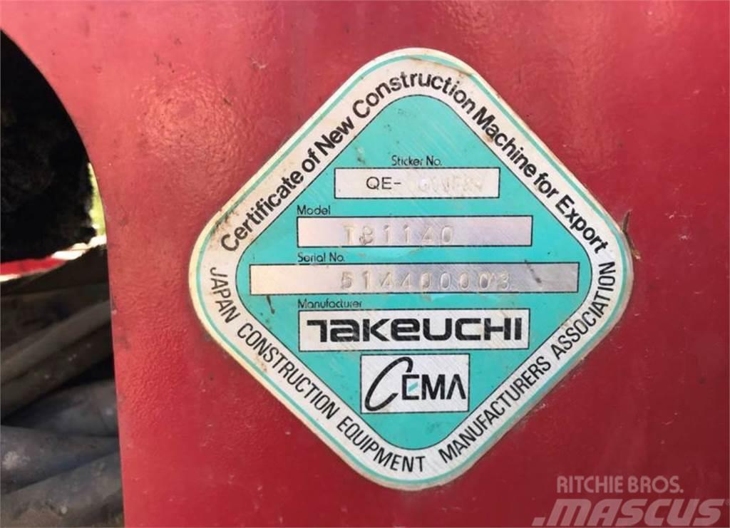 Takeuchi TB1140 Mini kotrók < 7t