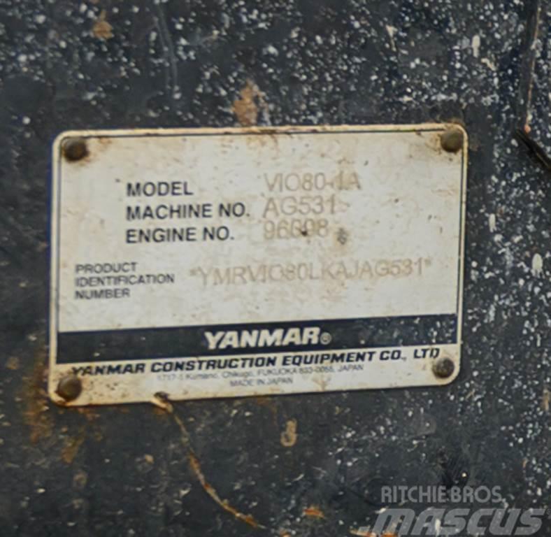 Yanmar VIO80 Mini kotrók < 7t