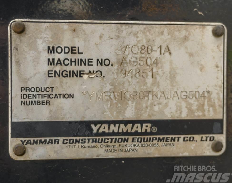 Yanmar VIO80 Mini kotrók < 7t