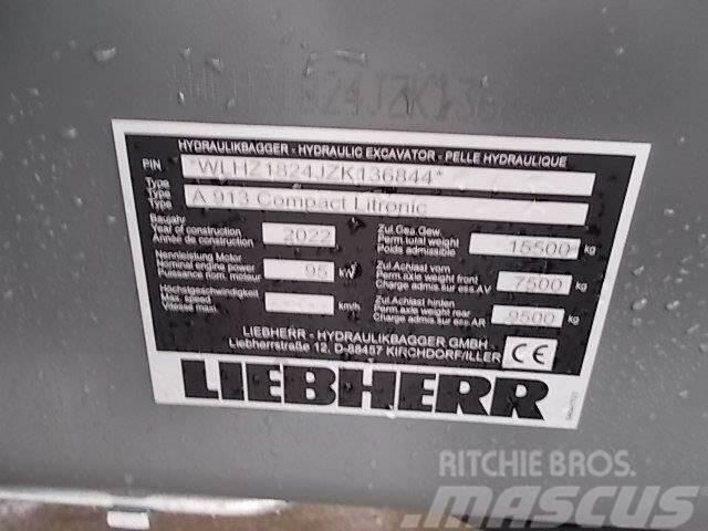 Liebherr A 913 Compact G6.0-D Litronic Gumikerekes kotrók