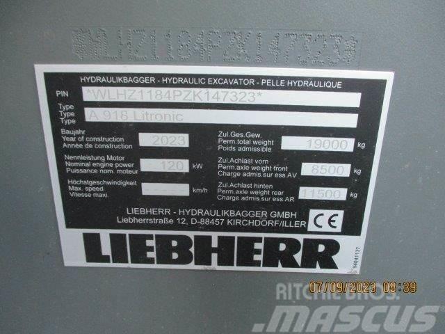 Liebherr A 918 Litronic G6.0-D Gumikerekes kotrók
