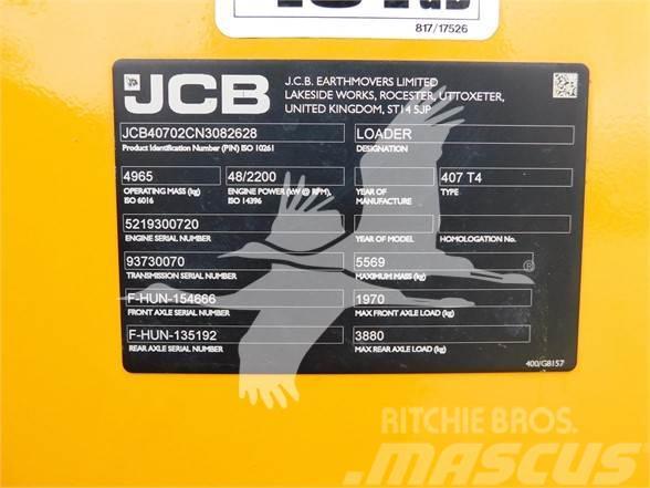 JCB 407 Gumikerekes homlokrakodók