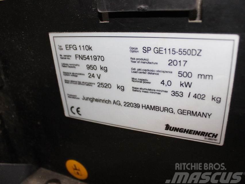 Jungheinrich EFG 110k SP GE115-550DZ Elektromos targoncák