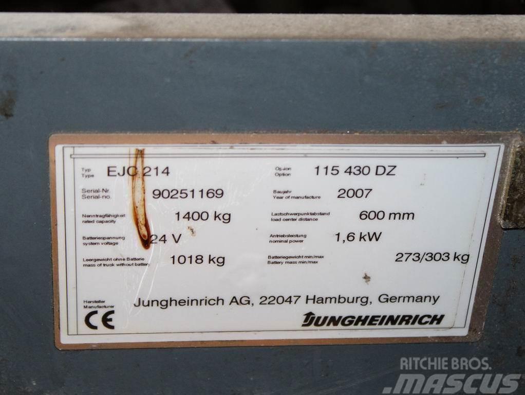 Jungheinrich EJC 214 115-430DZ Gyalogkíséretű targonca