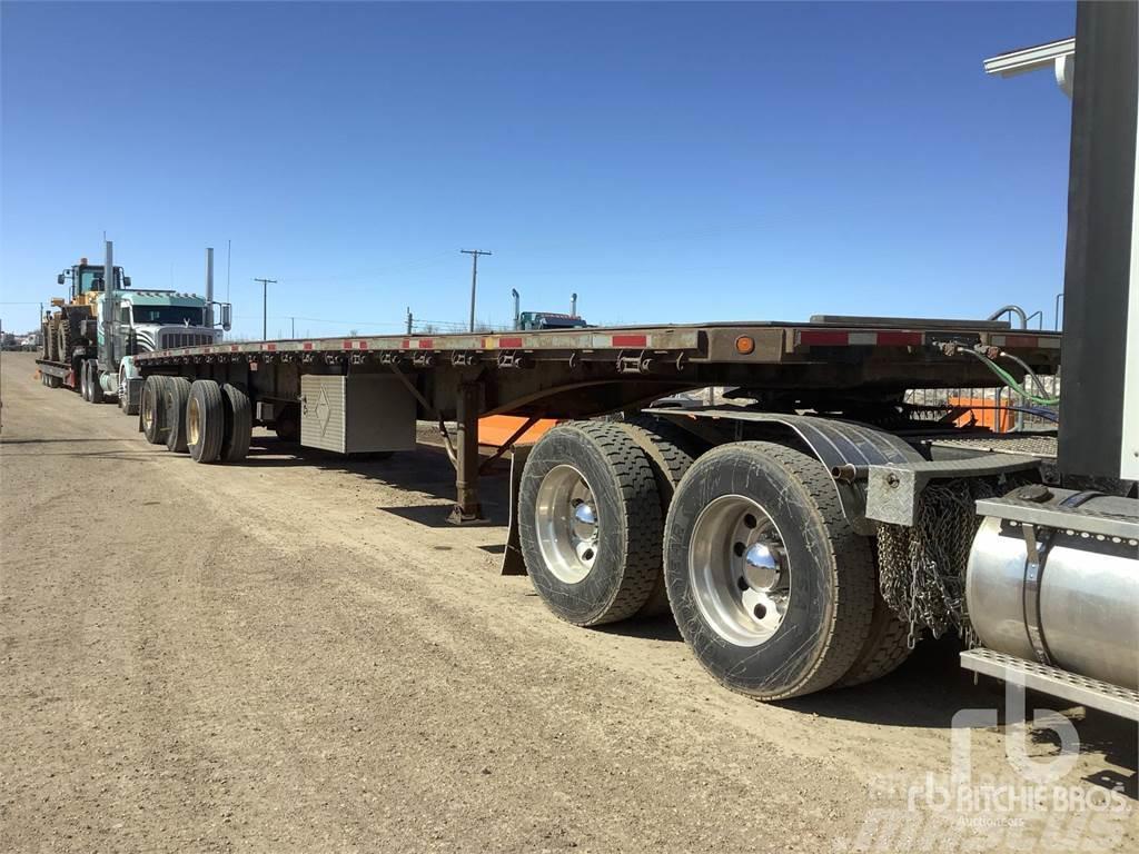 Lode King 53 ft x 102 in T/A Flatbed/Dropside semi-trailers
