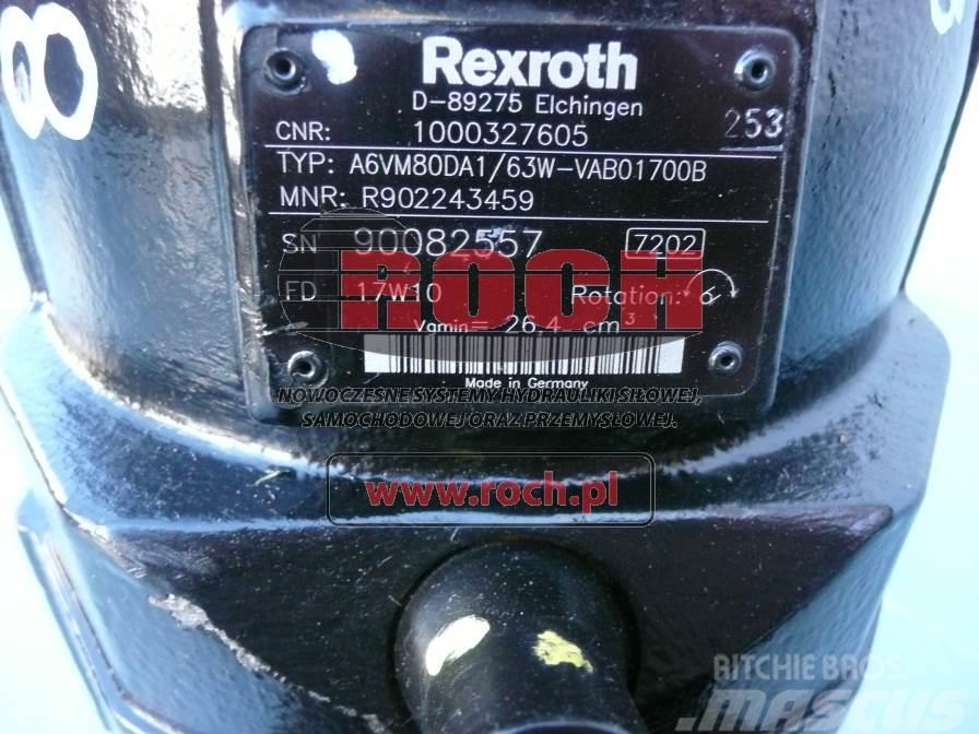 Rexroth A6VM80DA1/63W-VAB01700B 1000327605 Motorok