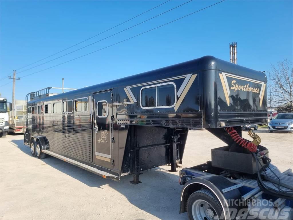  HR Trailer - Horse transporter BE trailer - 5 hors Állatszállító félpótkocsik