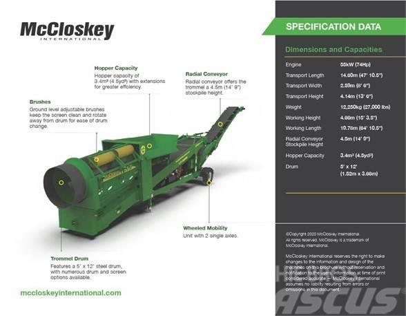 McCloskey 512R Osztályozó berendezések