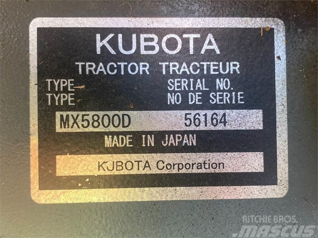 Kubota MX5800 Egyebek