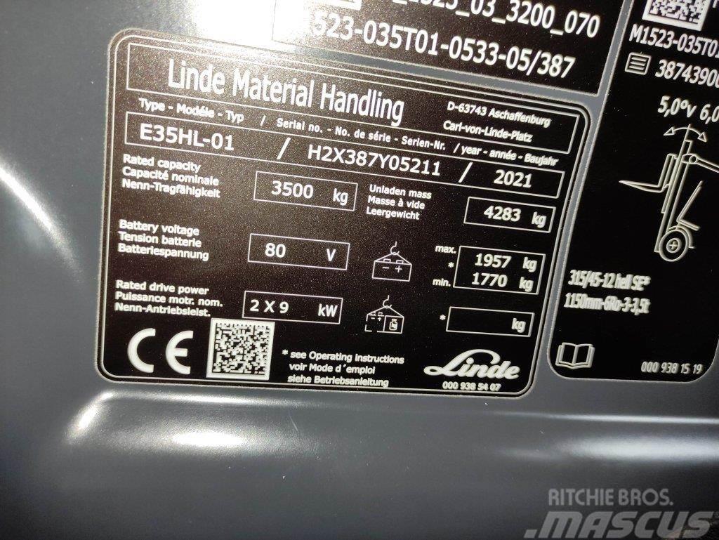 Linde E35HL-01-387 *Batterie NEU* Elektromos targoncák