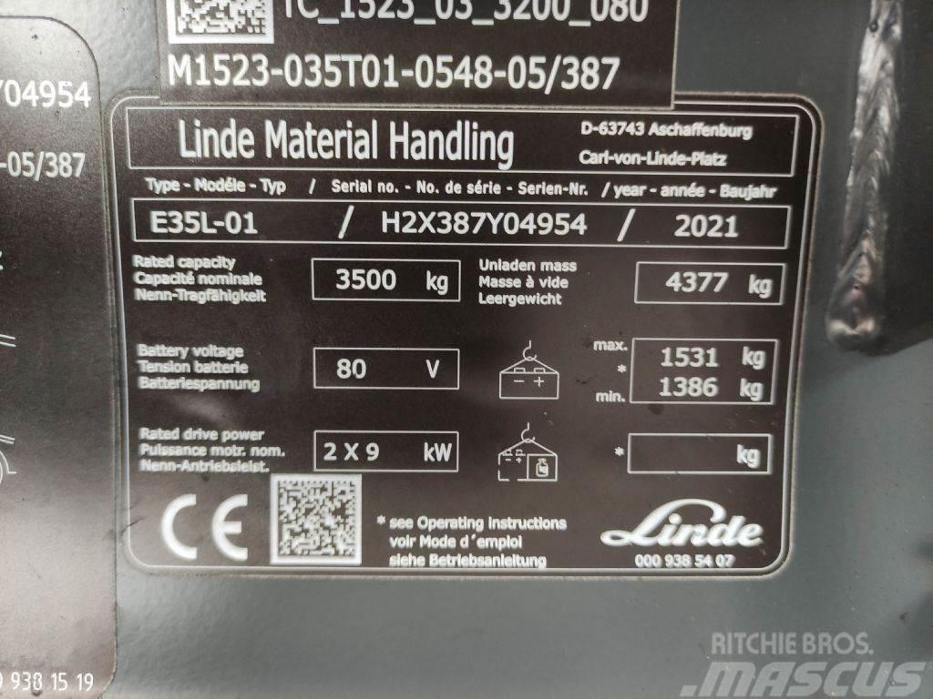 Linde E35L-01-387 Elektromos targoncák