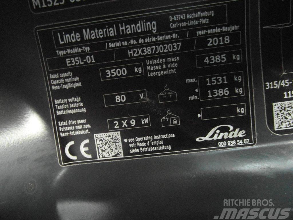 Linde E35L-387-01 Elektromos targoncák