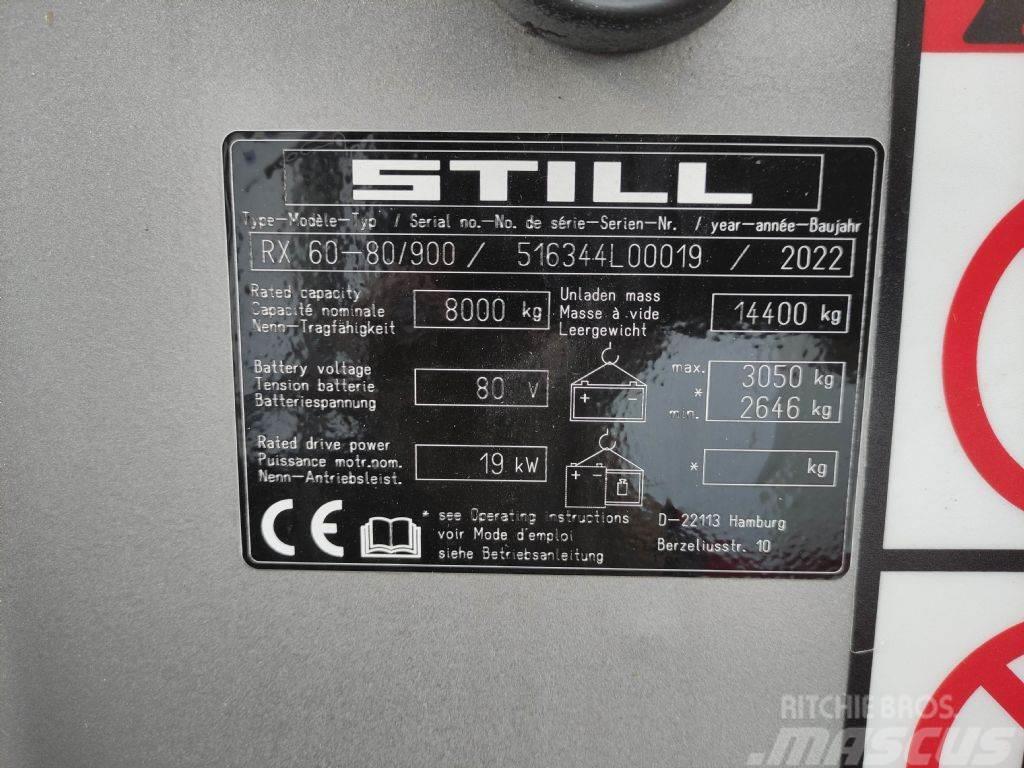 Still RX60-80/900 Elektromos targoncák