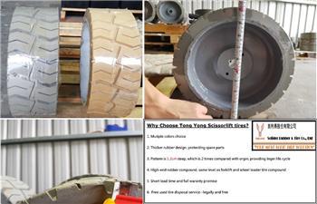 Tong Yong Scissor lift tire 12x4.5 (for Genie 1930)