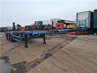 Fliegl 3 AXLE CONTAINER CHASSIS 40 2X20 20 MIDDLE SAF DRU