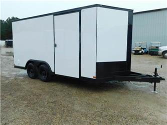  Covered Wagon Trailers 8.5x16 Vnose with 7' inside