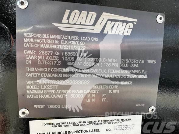 Load King LK25TT TILT DECK TRAILER, 50K CAPACITY, SPRING RID Mélybölcsős félpótkocsik