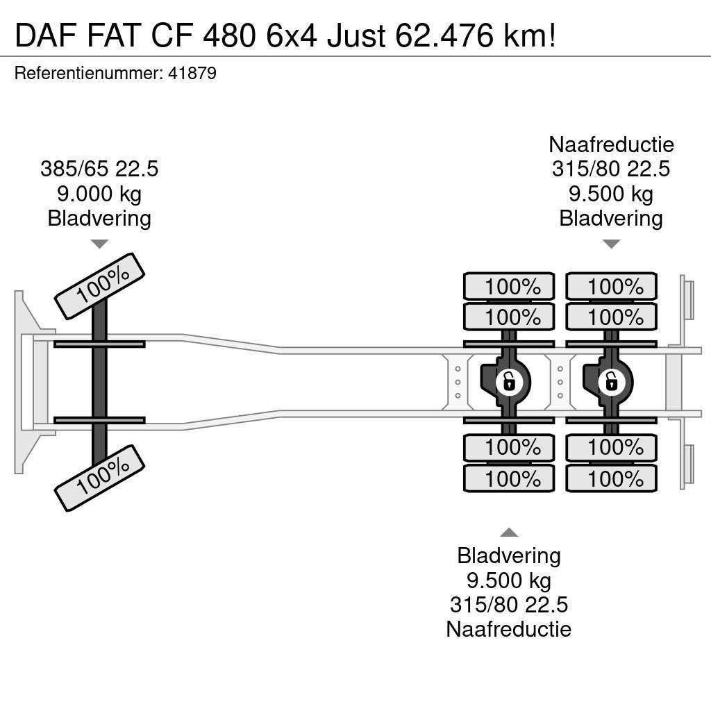 DAF FAT CF 480 6x4 Just 62.476 km! Horgos rakodó teherautók