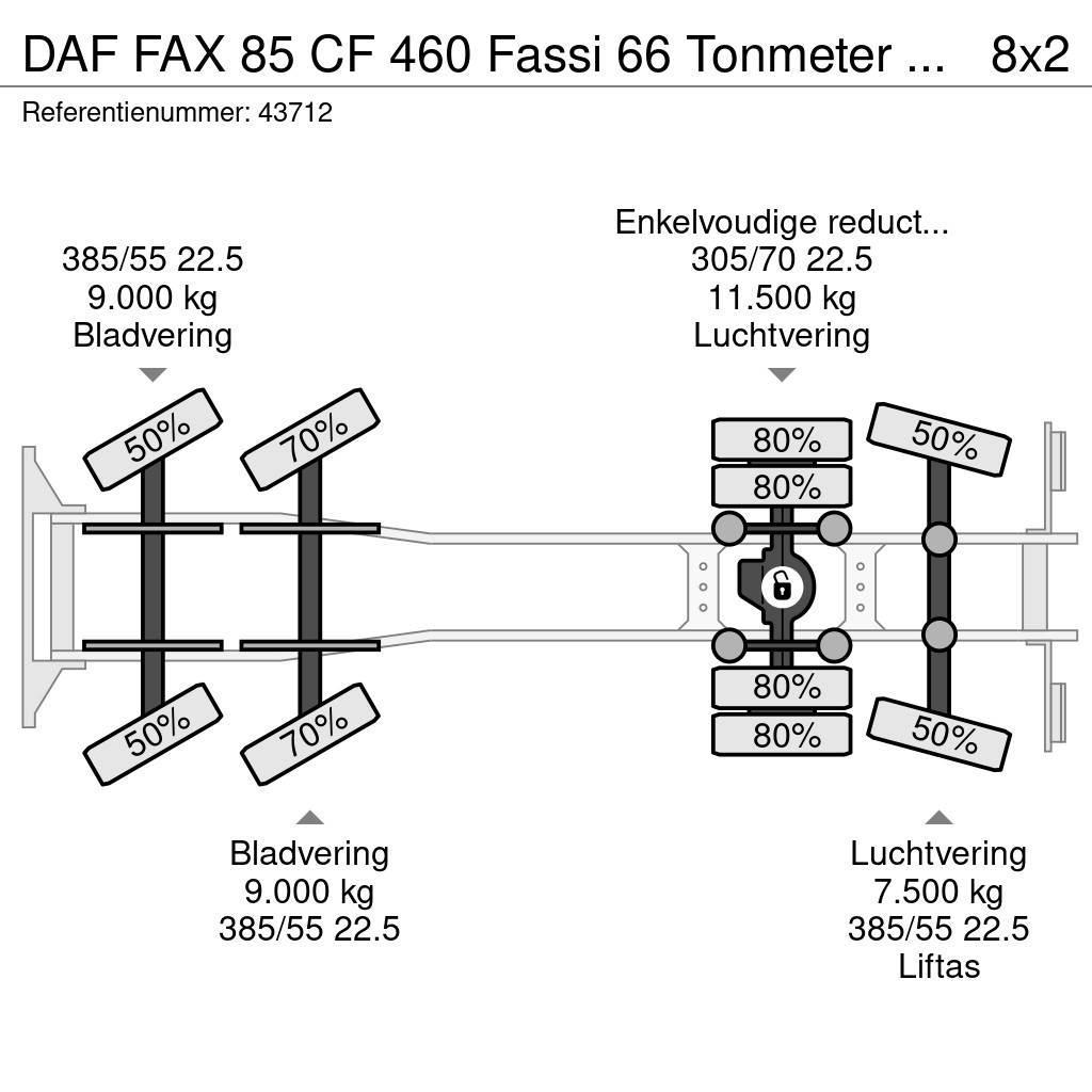 DAF FAX 85 CF 460 Fassi 66 Tonmeter laadkraan Terepdaruk