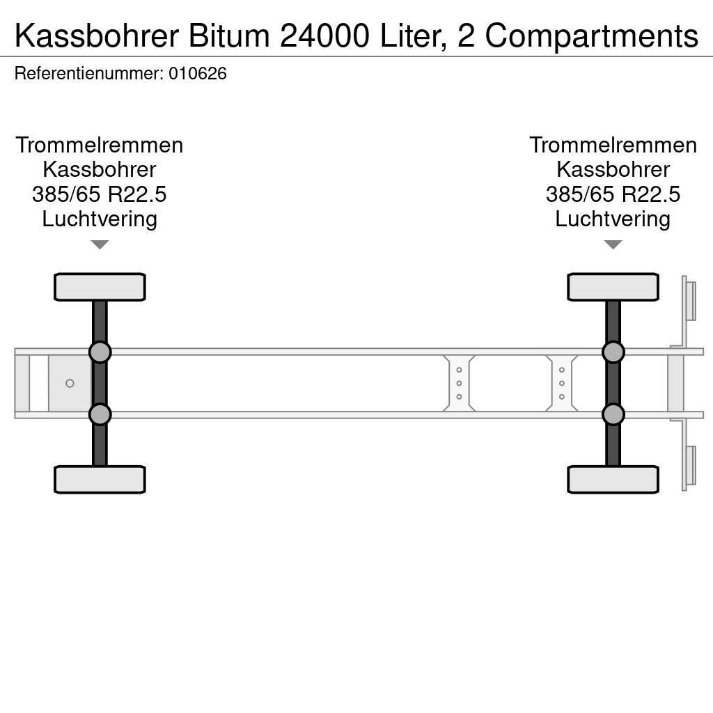 Kässbohrer Bitum 24000 Liter, 2 Compartments Tartályos félpótkocsik