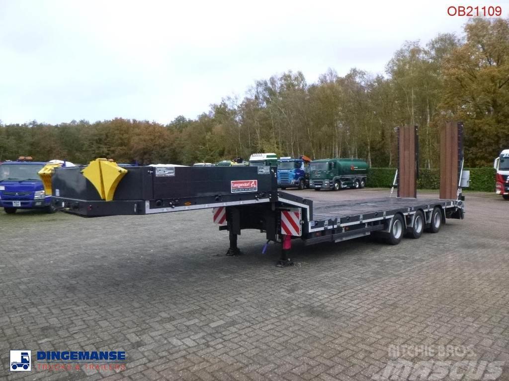 Langendorf 3-axle semi-lowbed trailer 48T ext. 13.5 m + ramps Mélybölcsős félpótkocsik