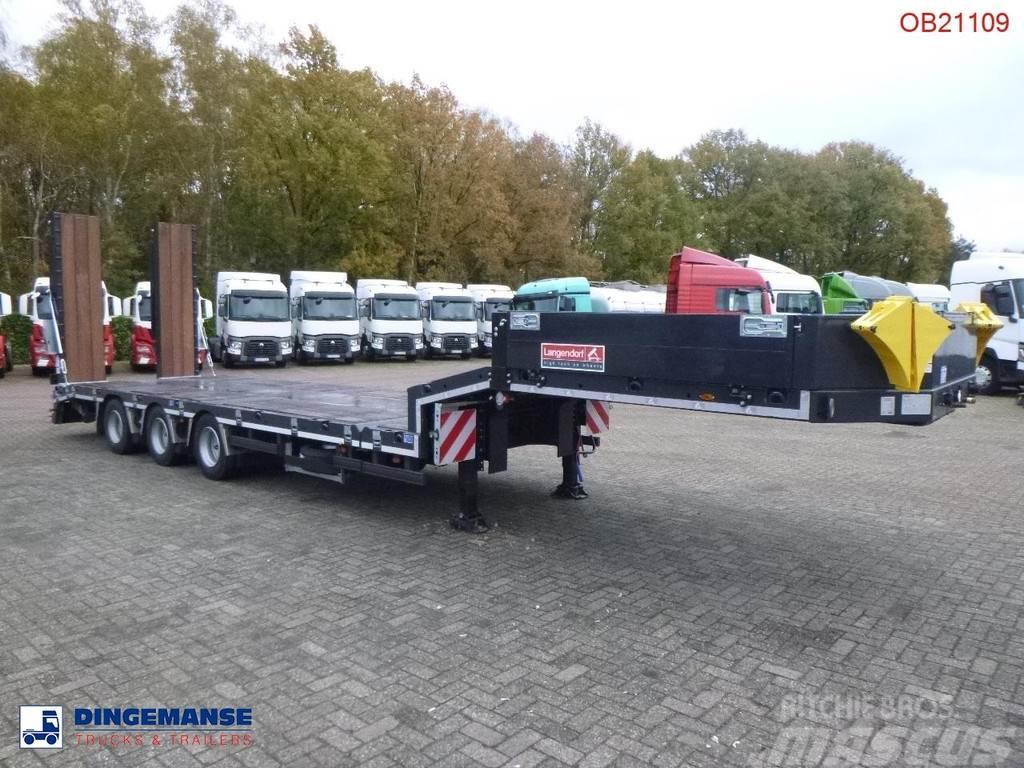 Langendorf 3-axle semi-lowbed trailer 48T ext. 13.5 m + ramps Mélybölcsős félpótkocsik
