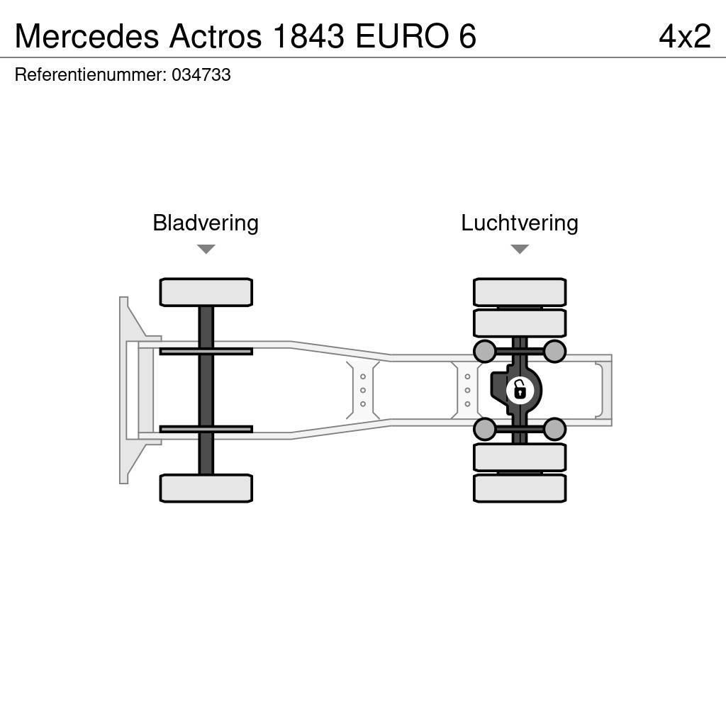 Mercedes-Benz Actros 1843 EURO 6 Nyergesvontatók