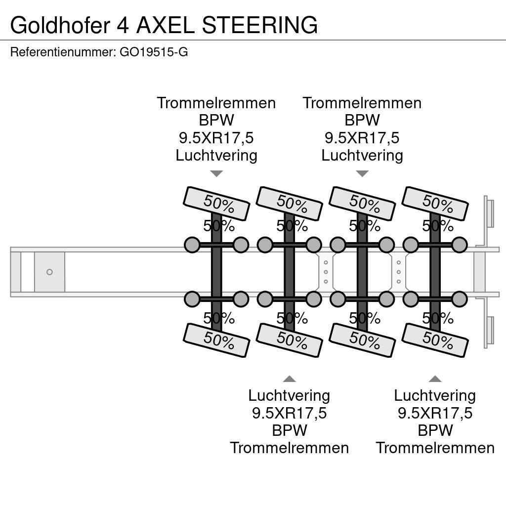 Goldhofer 4 AXEL STEERING Mélybölcsős félpótkocsik