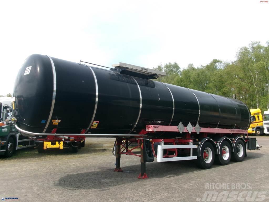 LAG Bitumen tank inox 31.9 m3 / 1 comp Tartályos félpótkocsik