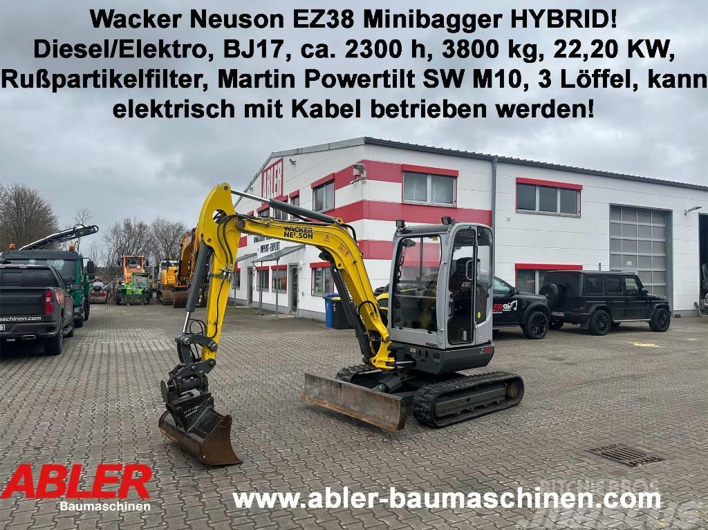 Wacker Neuson EZ 38 Hybrid! Minibagger diesel/Strom Powertilt Mini kotrók < 7t