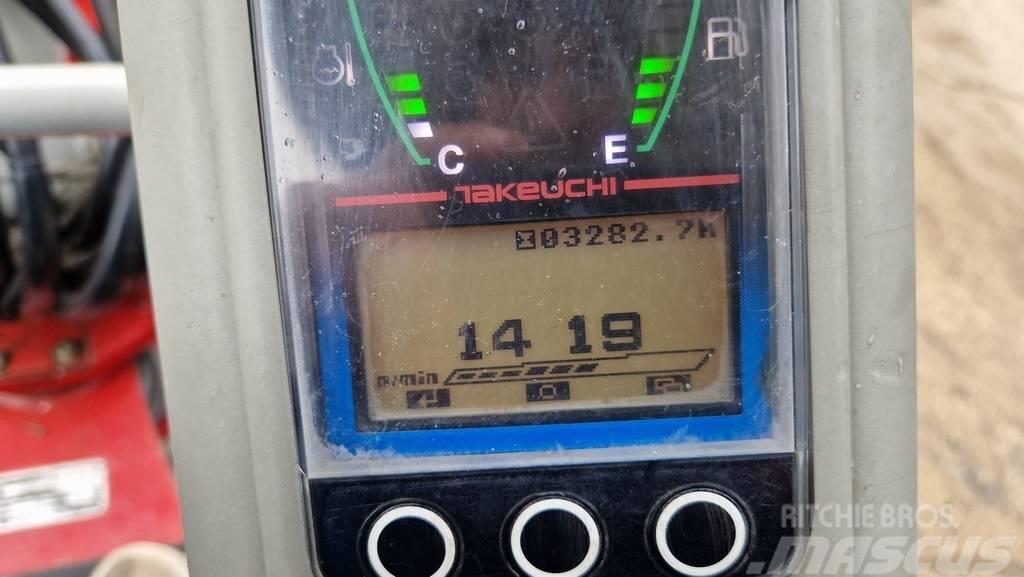 Takeuchi TB225 - POWERTILT - 3X BUCKETS - 2019 YEAR Mini kotrók < 7t