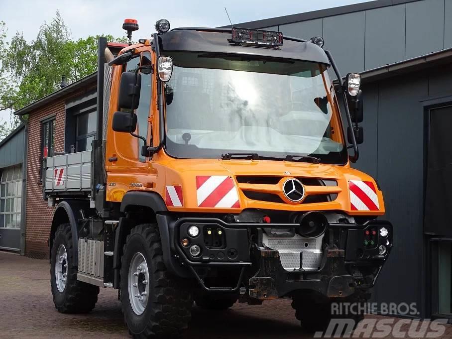 Unimog U218 4X4 3 ZITS HYDRAULIK ZAPFWELLE CAMERA 21TKM Traktorok
