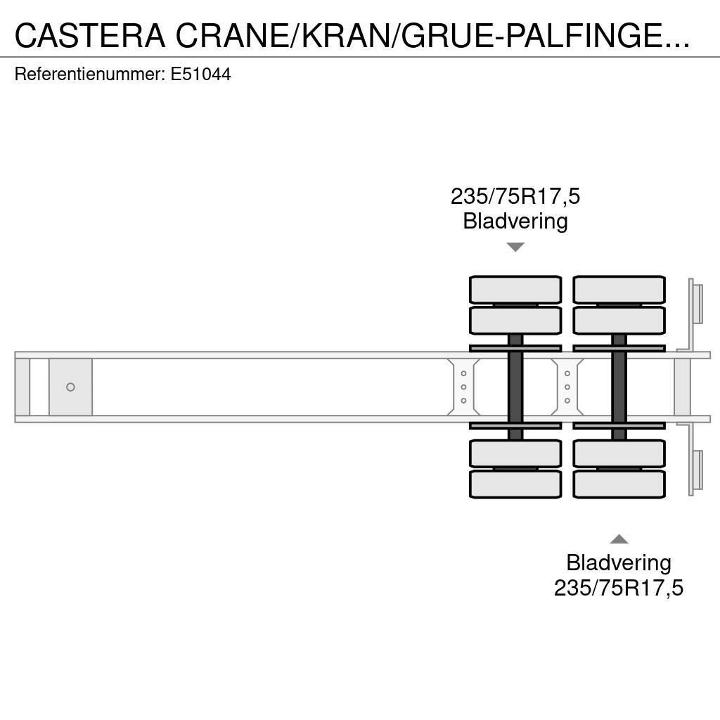 Castera CRANE/KRAN/GRUE-PALFINGER 22002 (2xHydr.) Mélybölcsős félpótkocsik