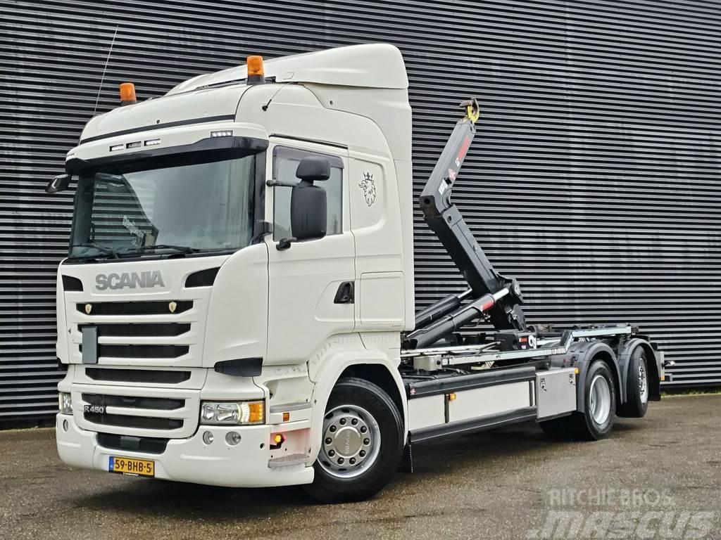 Scania R450 6x2*4 / EURO 6 / HOOKLIFT / ABROLKIPPER Horgos rakodó teherautók
