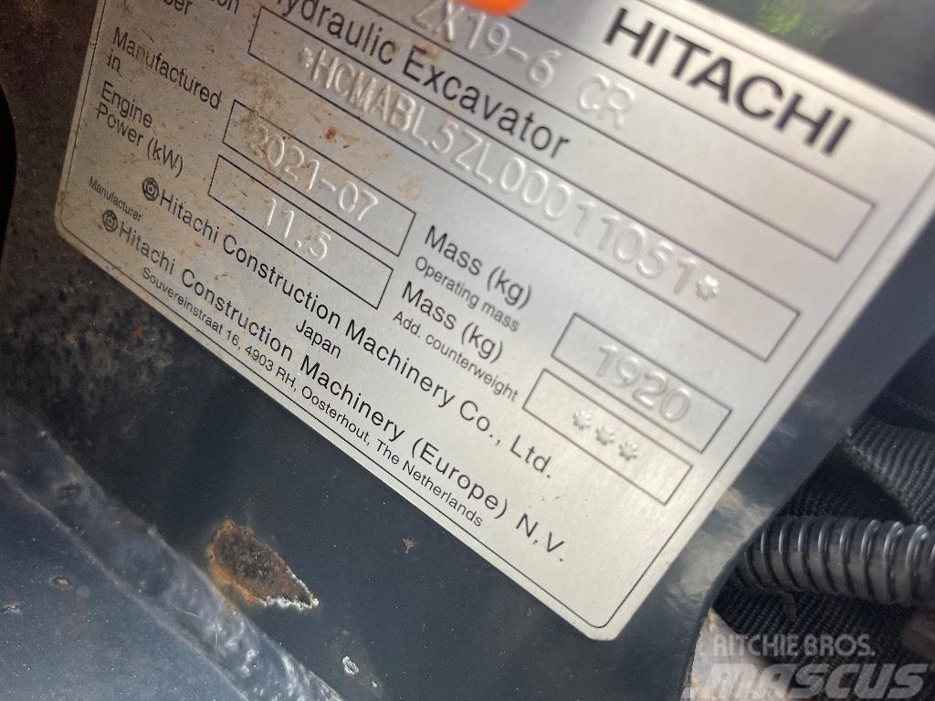 Hitachi Zx 19-6 Mini kotrók < 7t