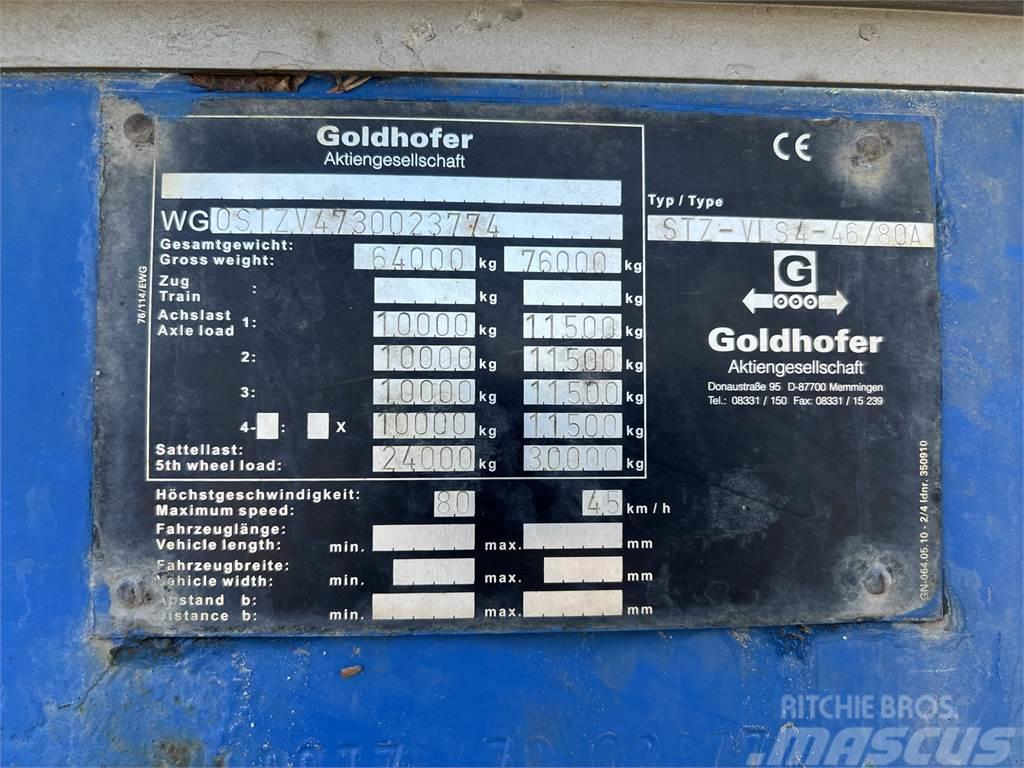Goldhofer STZ-VLS 4-46/80 A Mélybölcsős félpótkocsik