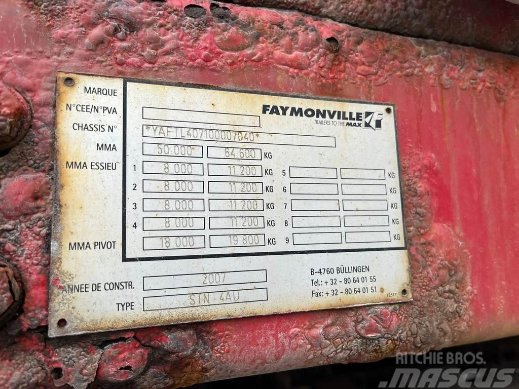 Faymonville Multimax PLATFORM L=8759-13116 m EXTENDABLE / RAMP Mélybölcsős félpótkocsik