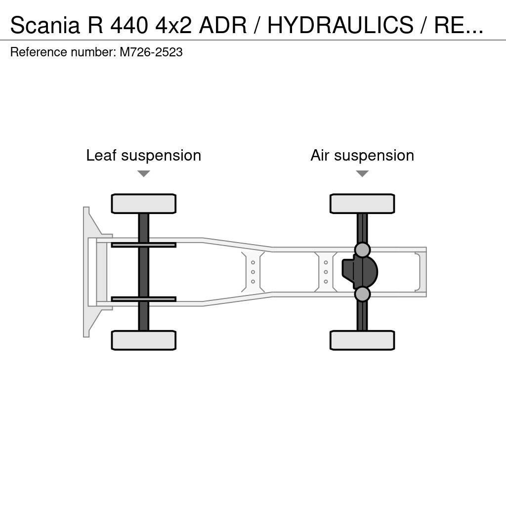 Scania R 440 4x2 ADR / HYDRAULICS / RETARDER Nyergesvontatók