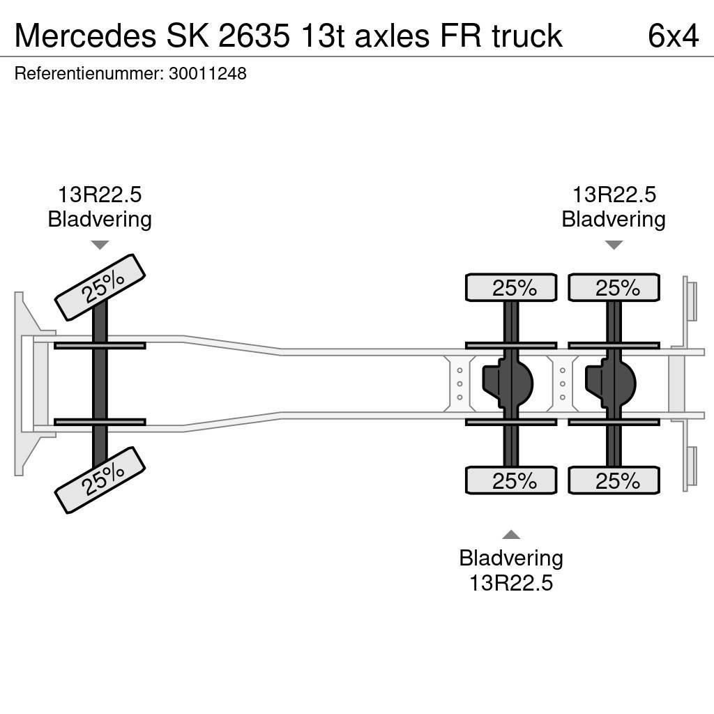 Mercedes-Benz SK 2635 13t axles FR truck Fülkés alváz