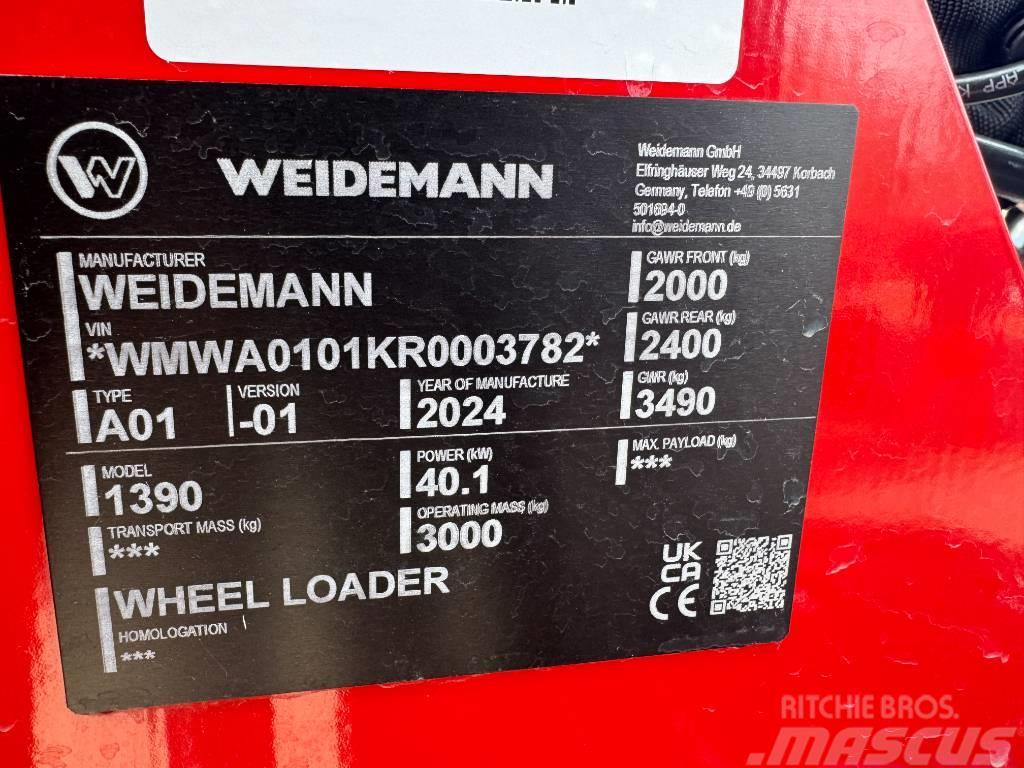 Weidemann 1390 Kompaktrakodók