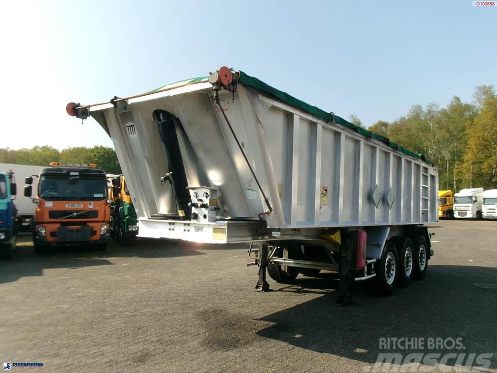 Benalu Tipper trailer alu 25 m3 + tarpaulin Billenő félpótkocsik